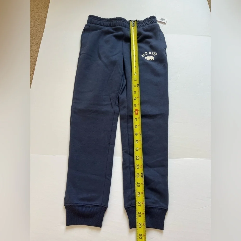 Old Navy Logo Jogger Sweatpants Size Medium Girls Navy Blue